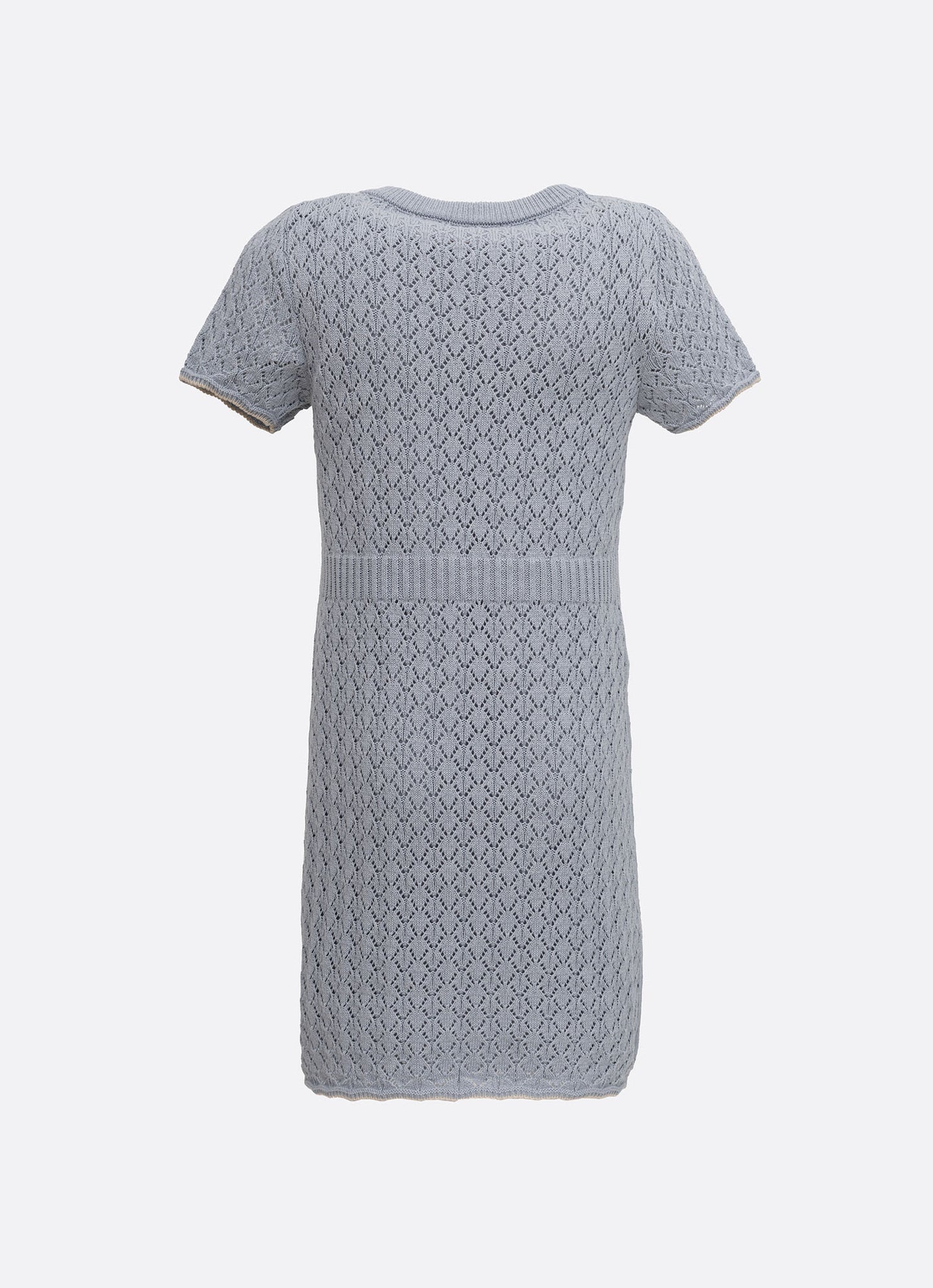 Vestido Tricot Ponto Renda  Bordados
