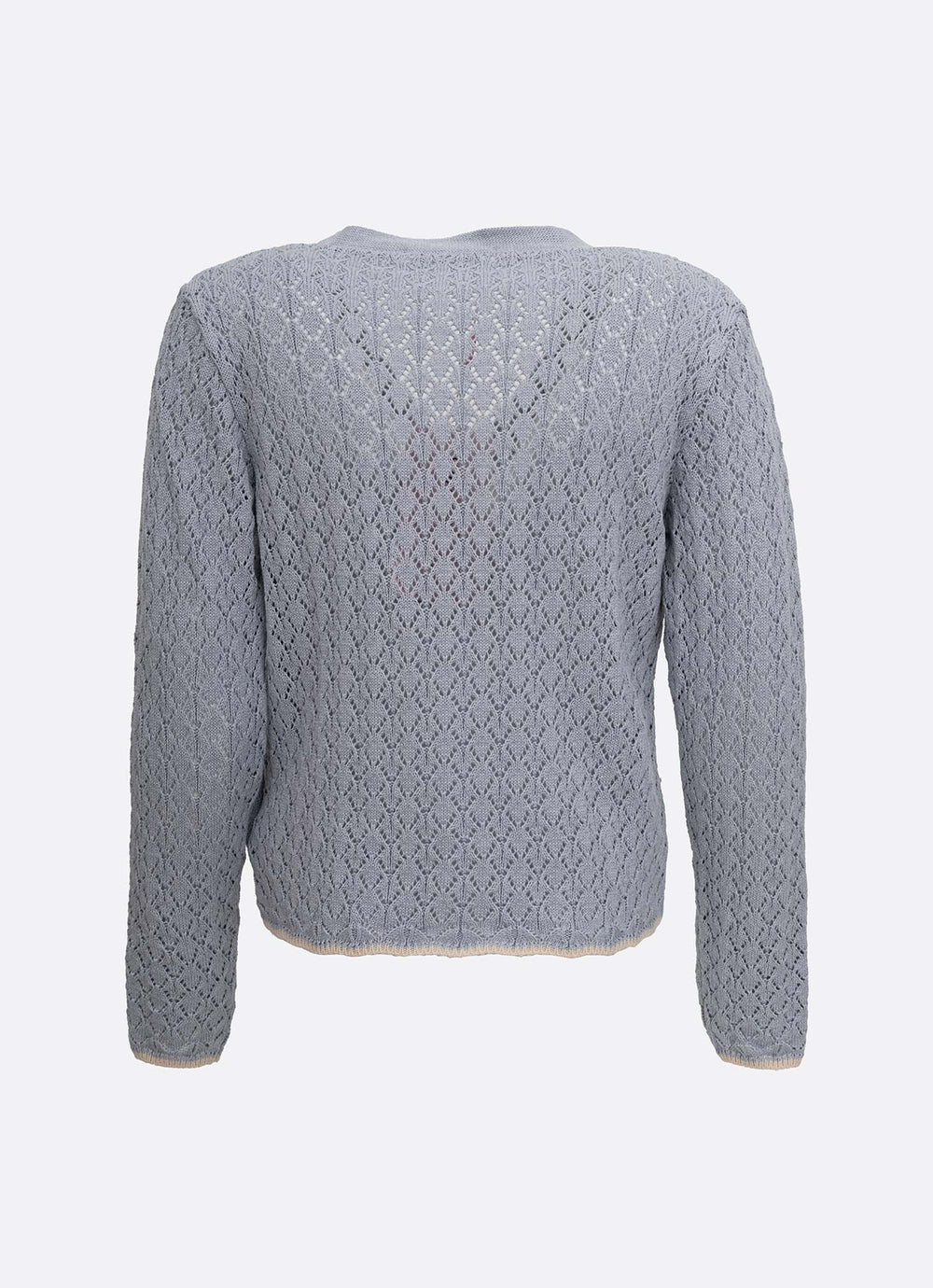 Casaqueto Tricot Ponto Renda Bordados
