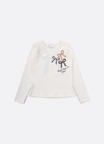 Blusa Cotton Laços Cristais