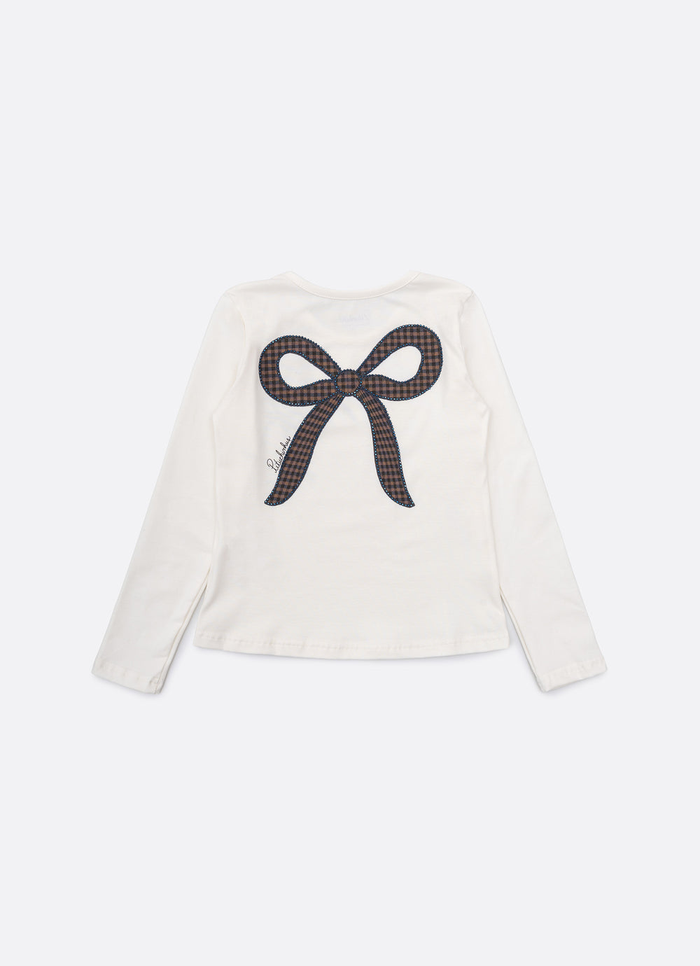 Blusa Cotton Laços Cristais