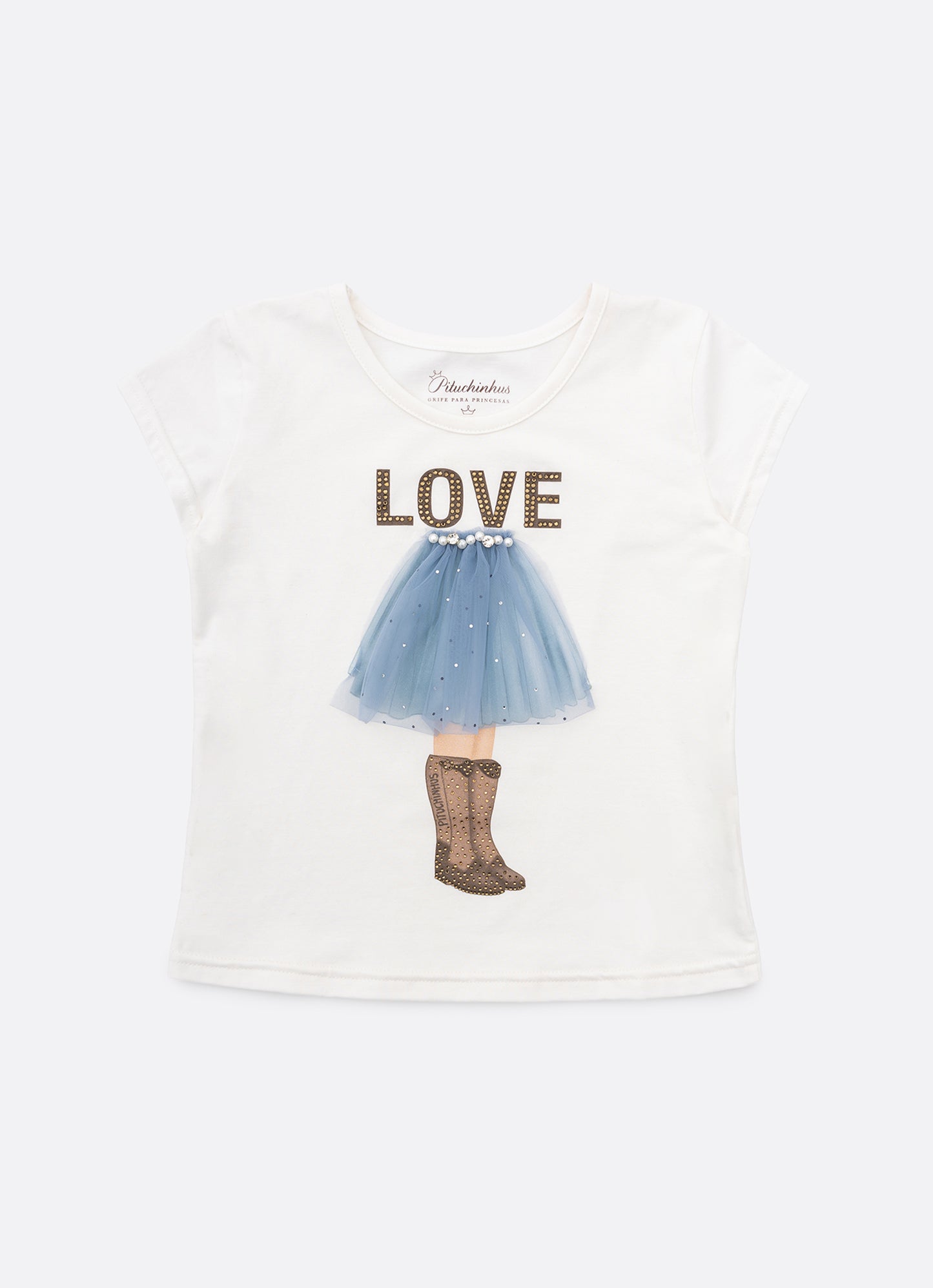 Blusa Cotton Saia Tule Love