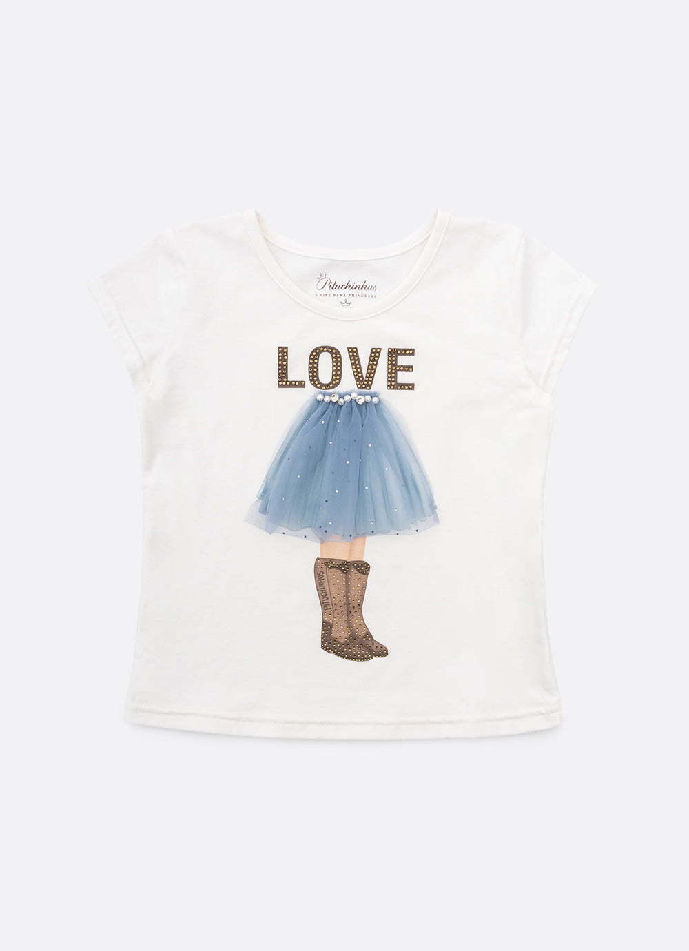 Blusa Cotton Saia Tule Love