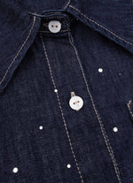 Camisa Jeans Fino Cristais