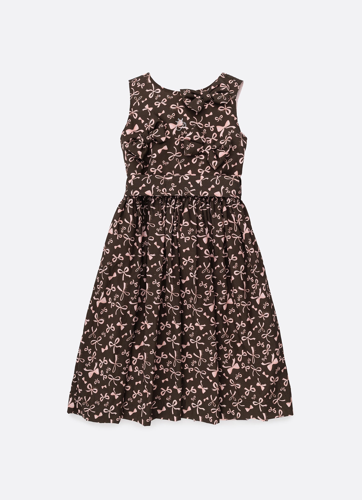 Vestido Algodao Estampa Lacinhos