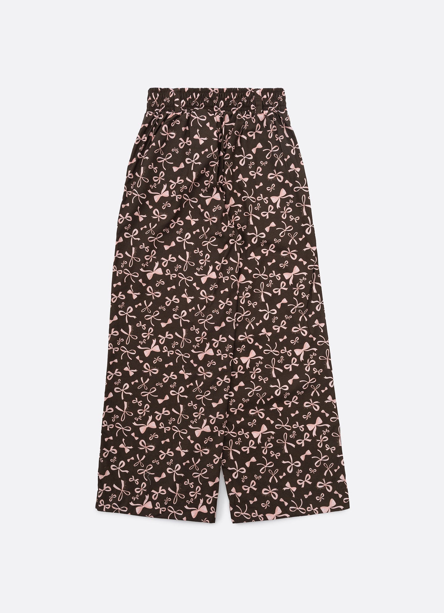 Calça Reta Algodão Estampa Lacinhos