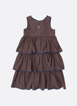 Vestido Xadrez Babados P Cristal