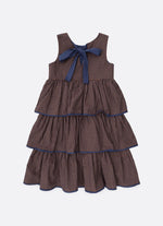 Vestido Xadrez Babados P Cristal