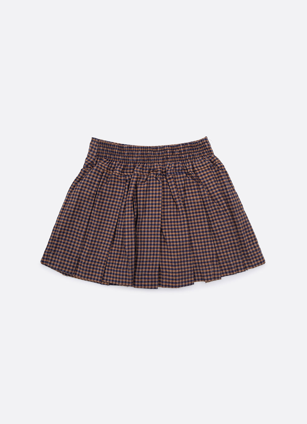 Saia Short Xadrez Pregas