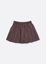 Saia Short Xadrez Pregas