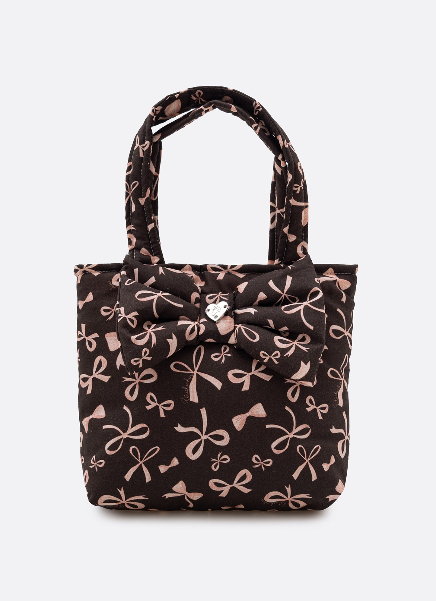 Bolsa Puffer Estampada Laço