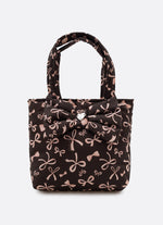 Bolsa Puffer Estampada Laço