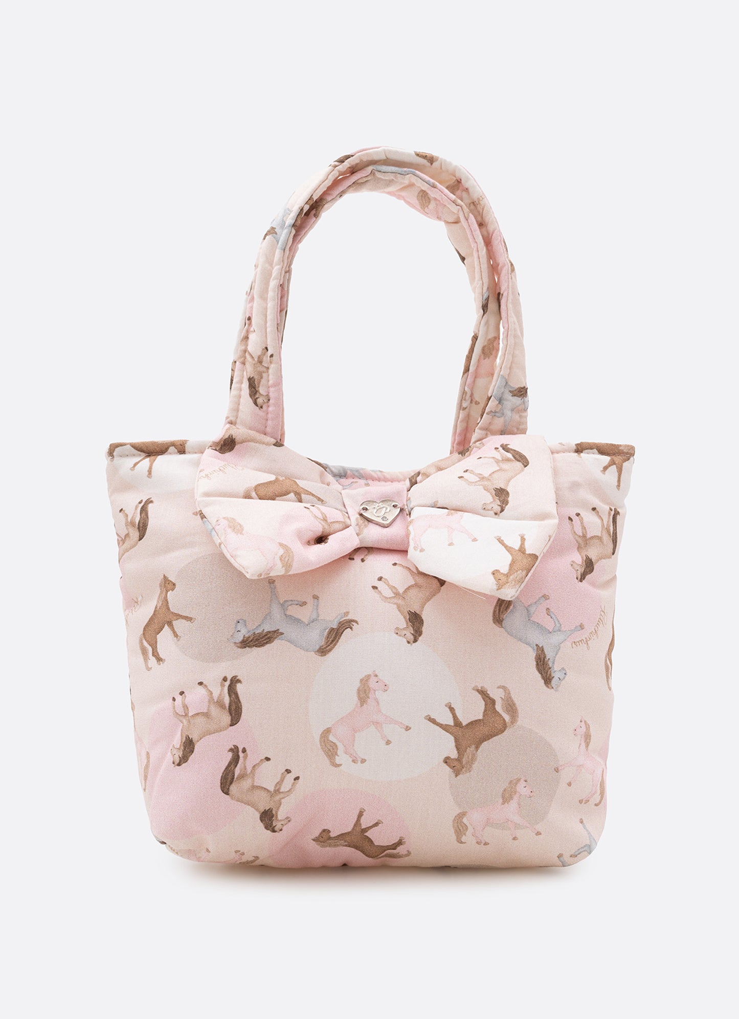 Bolsa Puffer Estampada Laço