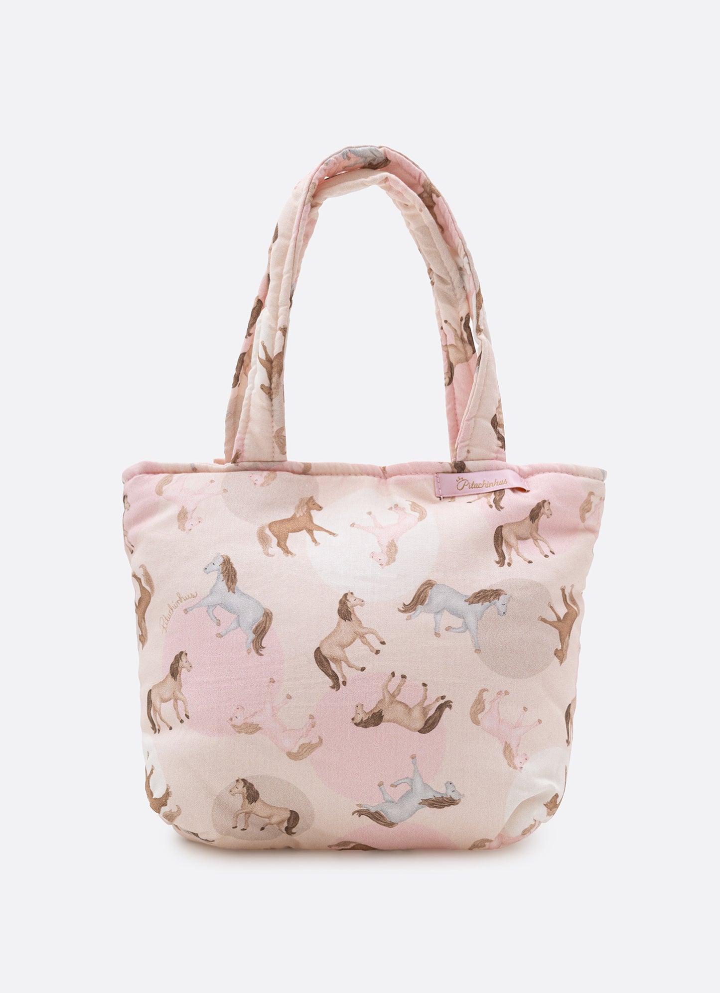 Bolsa Puffer Estampada Laço