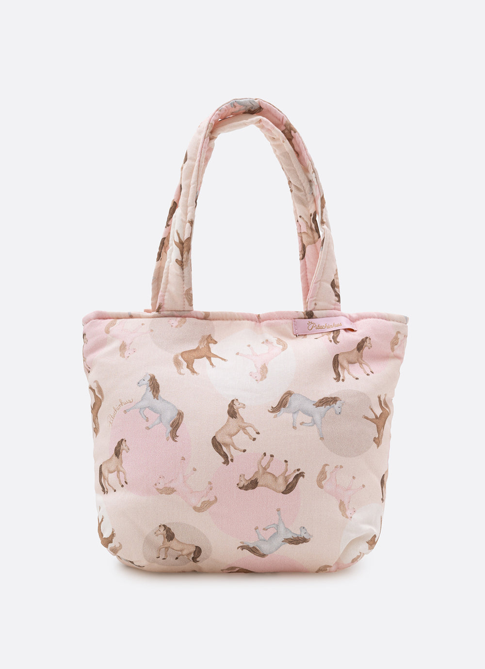 Bolsa Puffer Estampada Laço