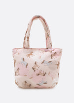Bolsa Puffer Estampada Laço