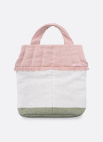 Bolsa Tricot Casinha Cristais e Flores