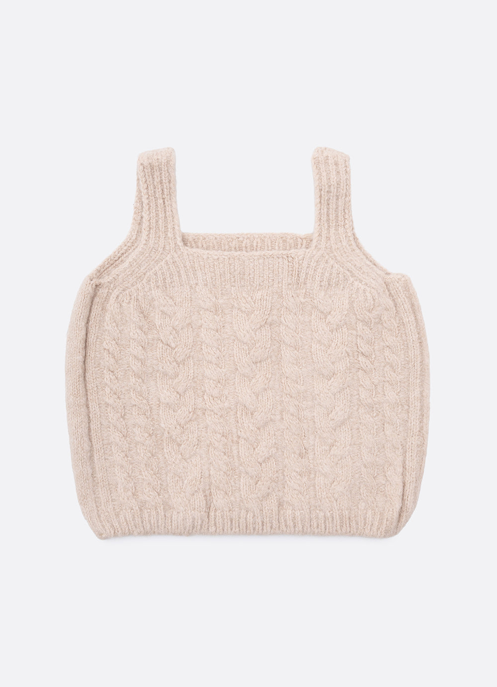 Colete Tricot Sem Costura Tranças