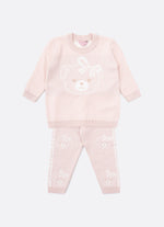 Conjunto Blusa e Legging Tricot Rosto Ursinha