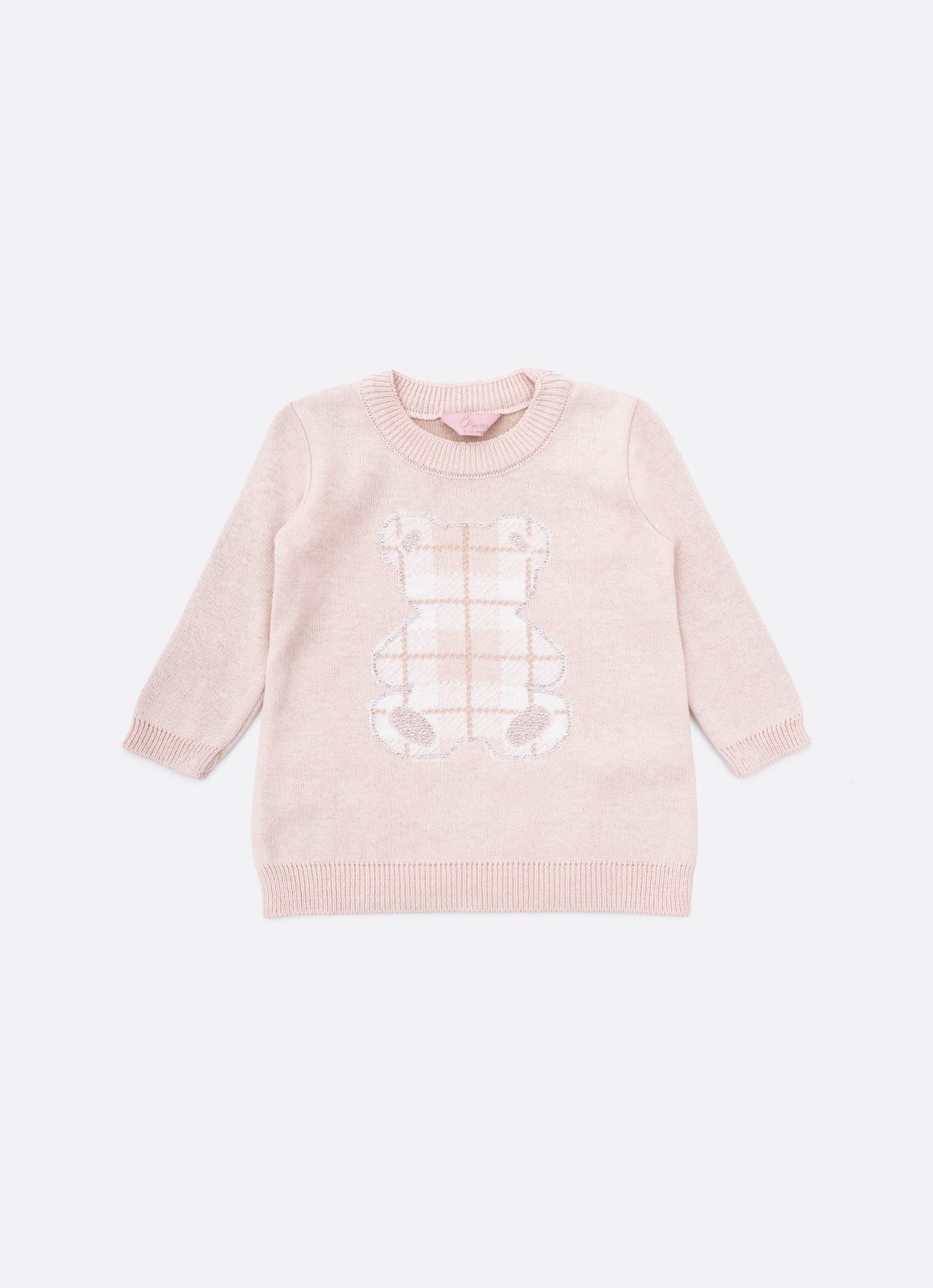 Conjunto Blusa e Legging Tricot Ursa Xadrez