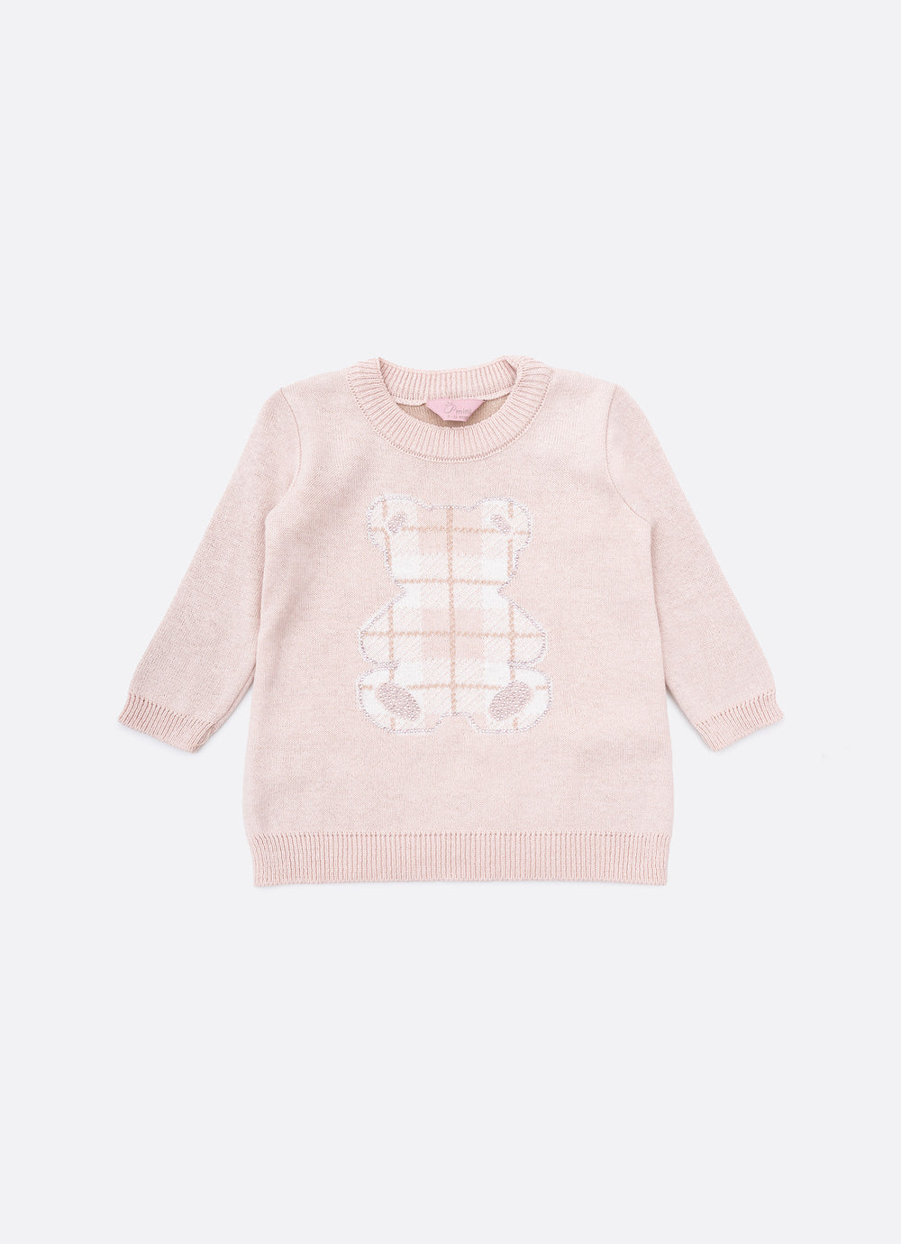Conjunto Blusa e Legging Tricot Ursa Xadrez
