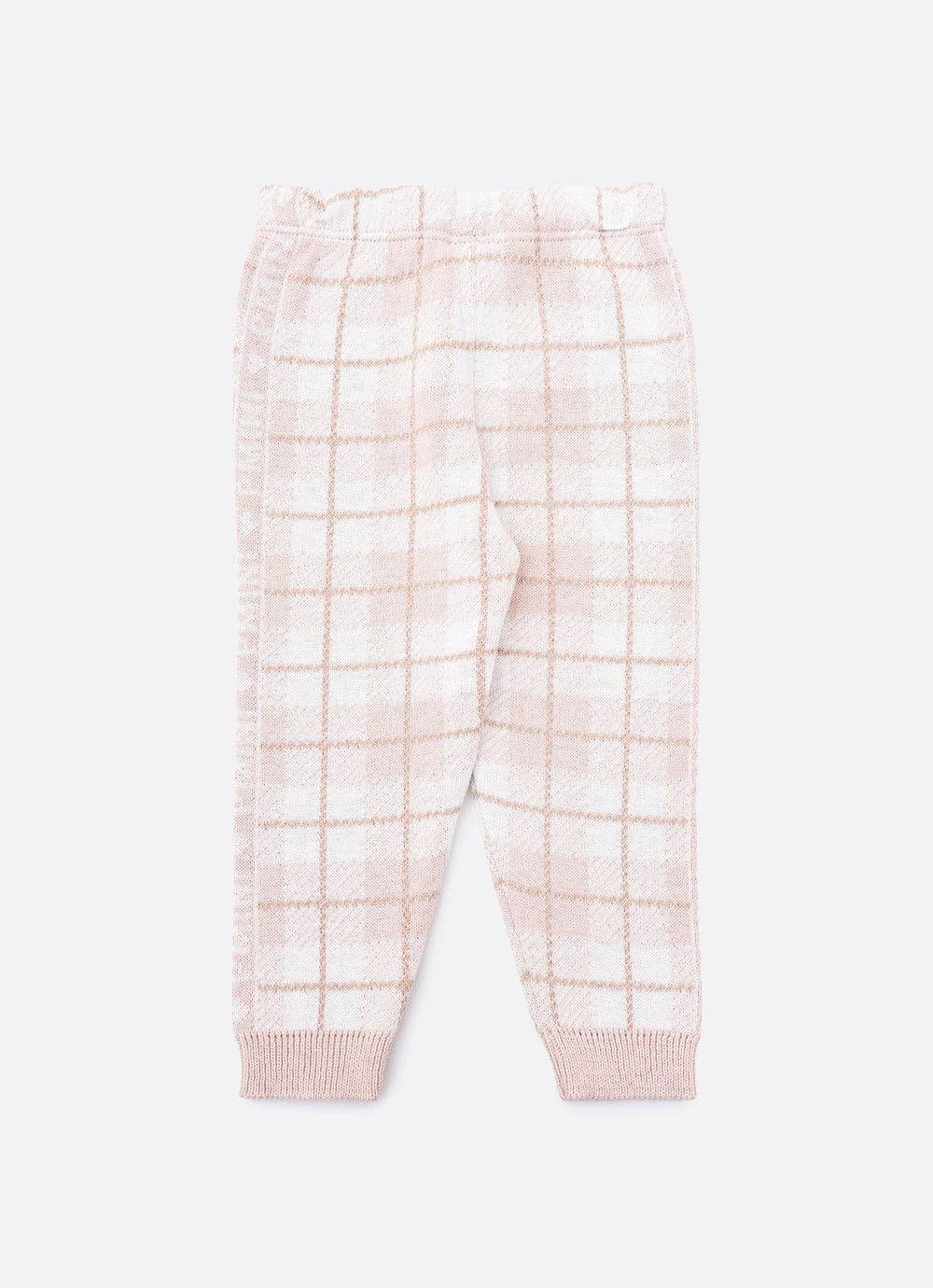 Conjunto Blusa e Legging Tricot Ursa Xadrez