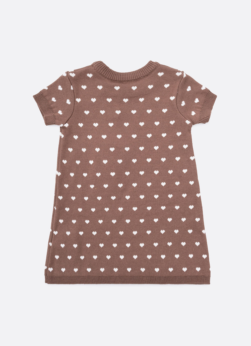 Vestido Tricot Ursinha Poá Corações