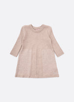 Vestido Tricot Canelado Com Pontos