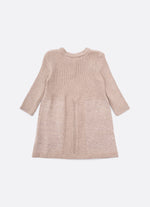 Vestido Tricot Canelado Com Pontos