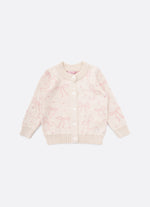Casaqueto Tricot Jacquard Laços