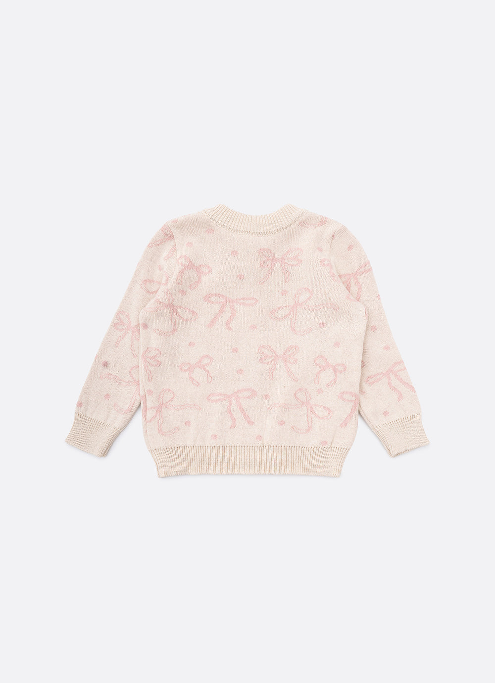 Casaqueto Tricot Jacquard Laços