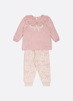 Conjunto Blusa e Legging Tricot Laços