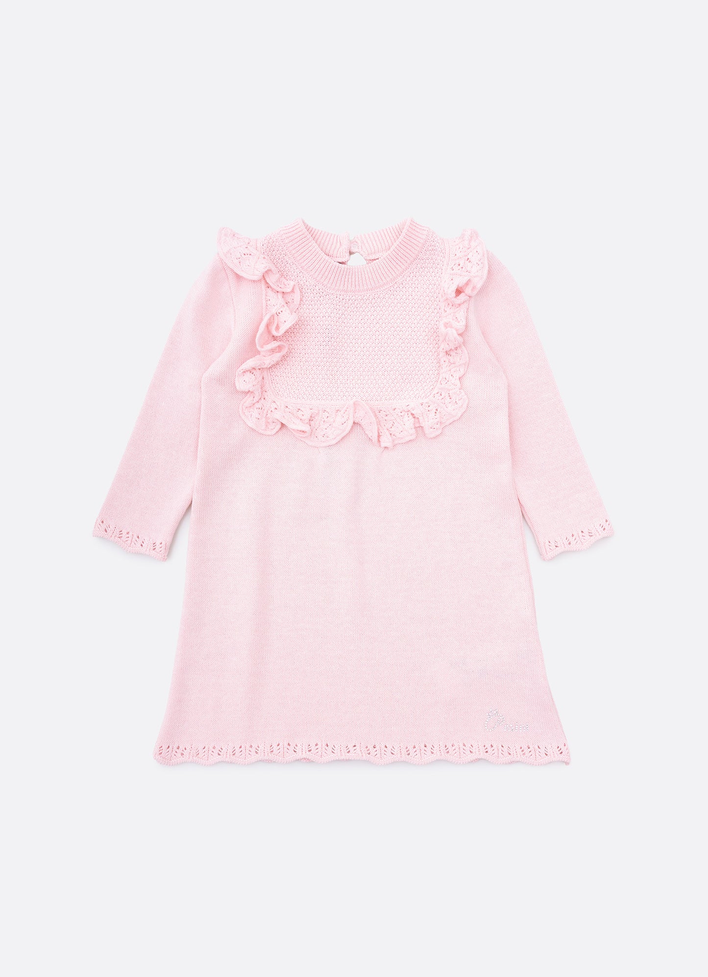 Vestido Tricot Detalhe Babado