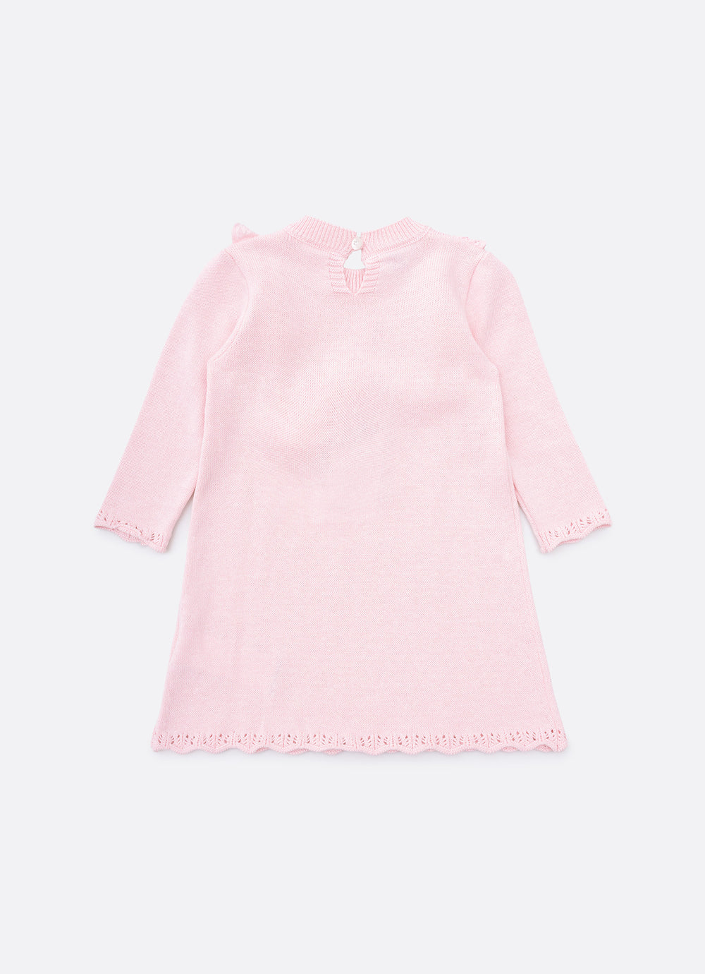 Vestido Tricot Detalhe Babado