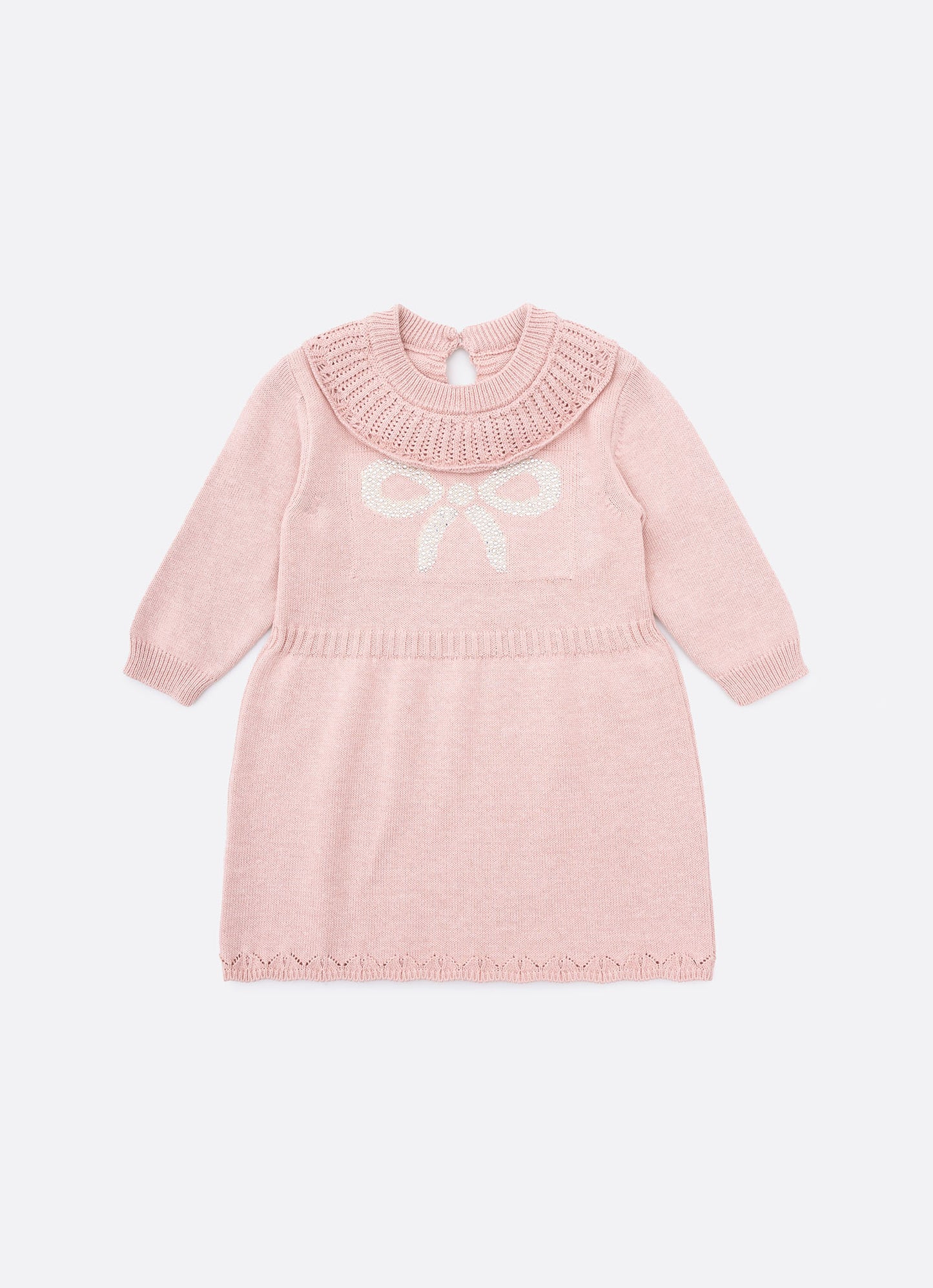Vestido Tricot Laço Cristal