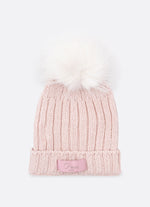 Touca Tricot Canelada Bordado Pérolas e Cristais