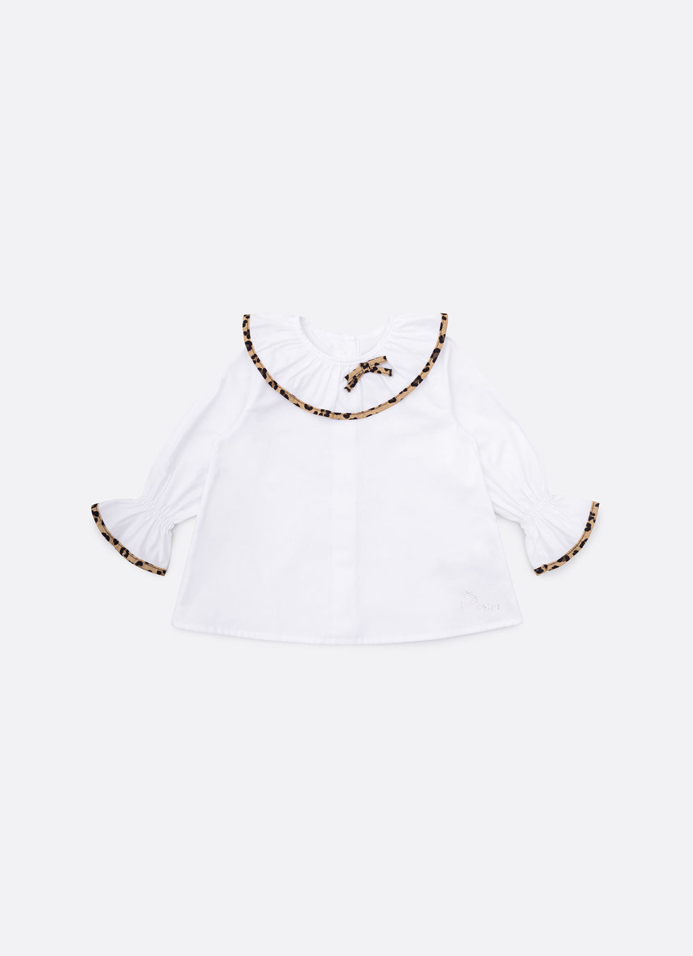 Camisa Tricoline Detalhe Onçinha