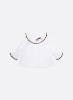 Camisa Tricoline Detalhe Onçinha