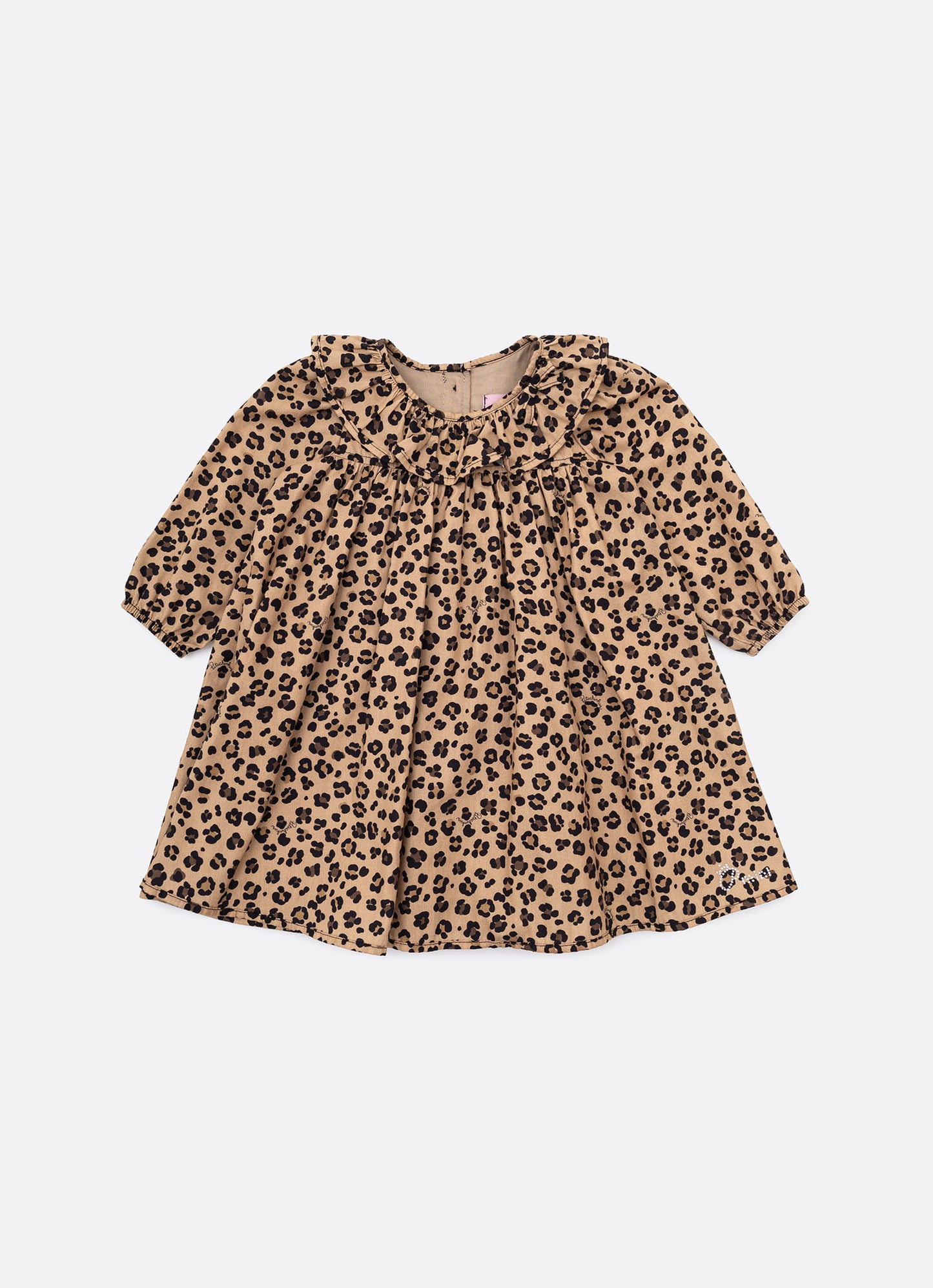 Vestido Algodão Estampa Onçinha Golinha