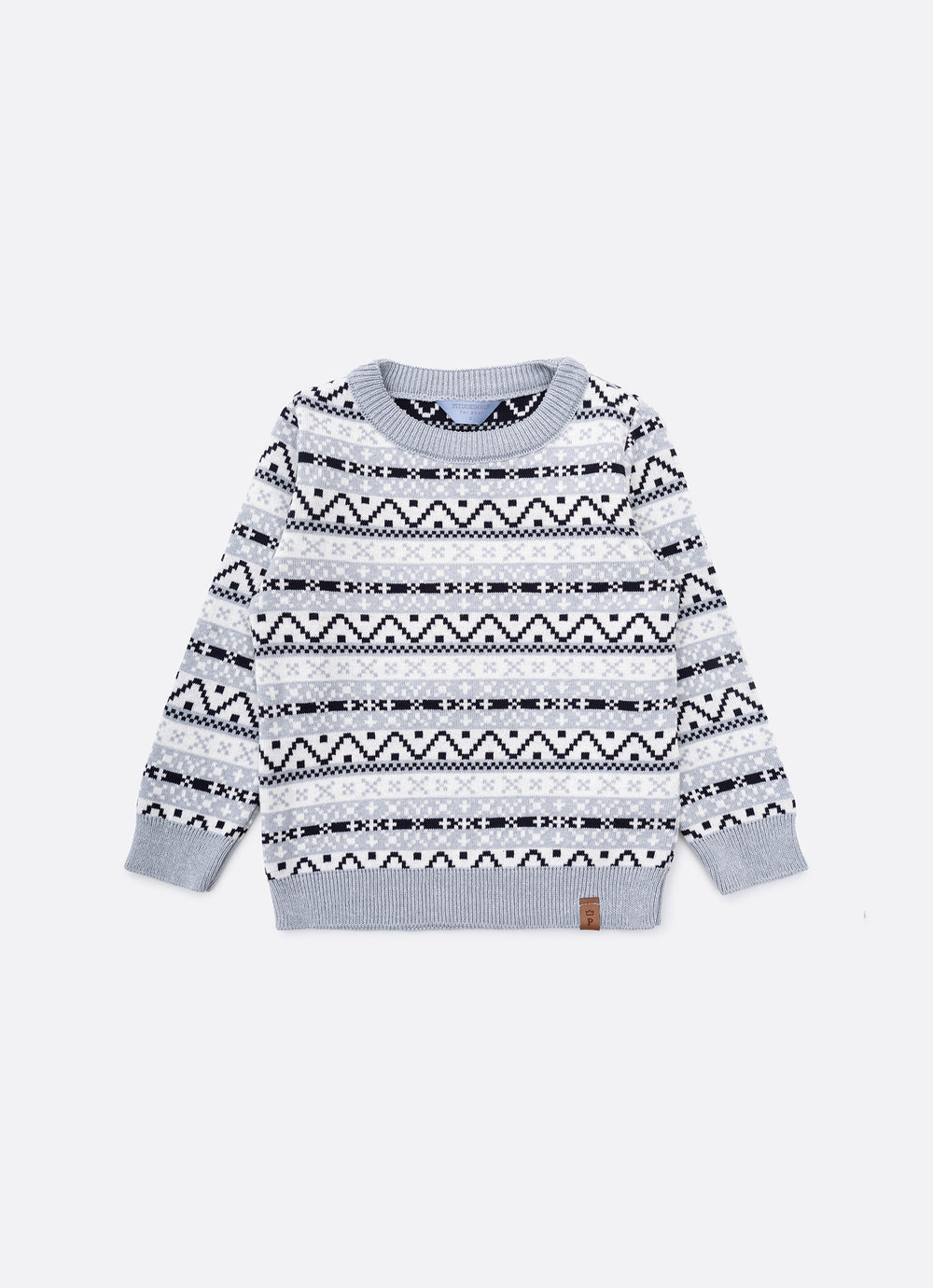 Blusa Tricot Jacquard Listrado For Boys