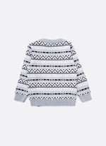 Blusa Tricot Jacquard Listrado For Boys