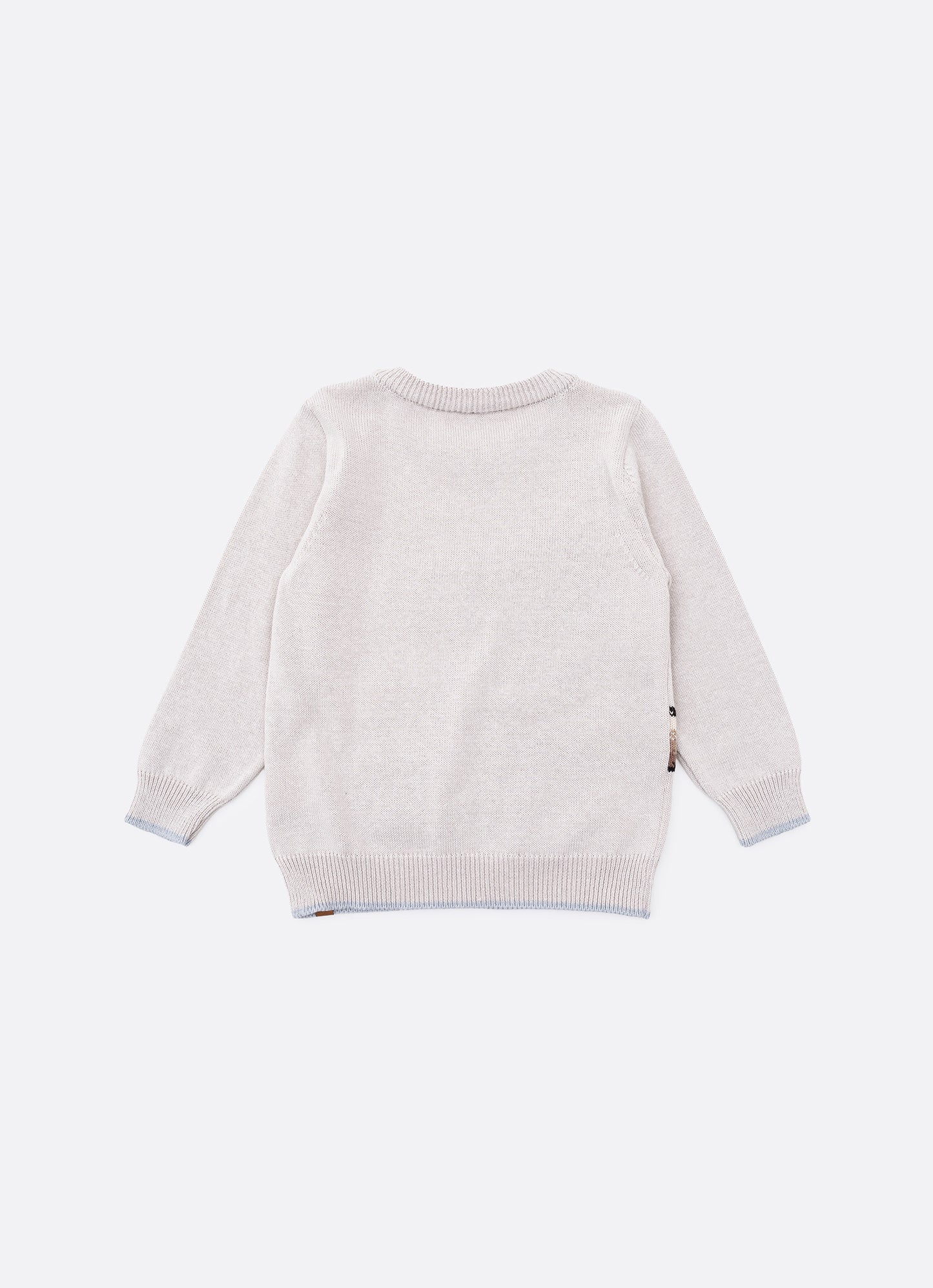 Blusa Tricot Ursinho Cachecol For Boys