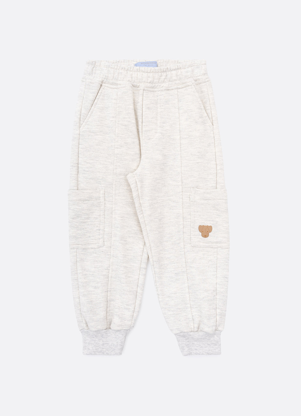 Calça Moletom Recorte e Bolsos