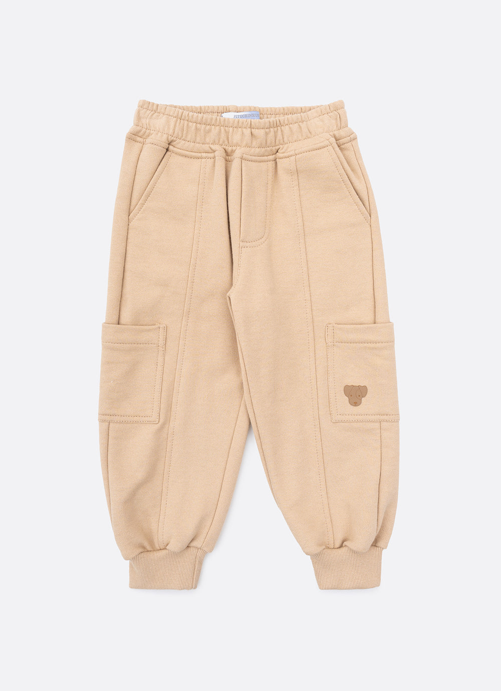 Calça Moletom Recorte e Bolsos