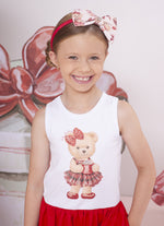 Vestido Ribana Saia Tricoline Natal