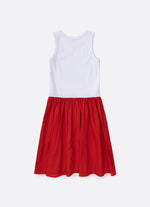 Vestido Ribana Saia Tricoline Natal