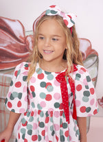 Vestido Algodão Poá Natal