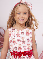 Vestido Algodão Estampado Natal