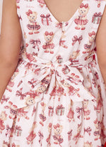 Vestido Algodão Estampado Natal