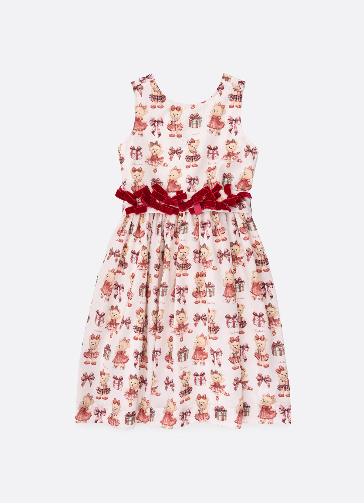 Vestido Algodão Estampado Natal