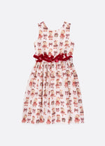 Vestido Algodão Estampado Natal